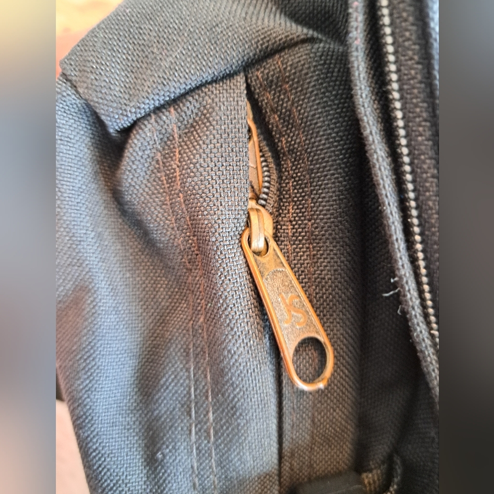 Vintage 90's JANSPORT backpack leather bottom - Picture 7 of 12